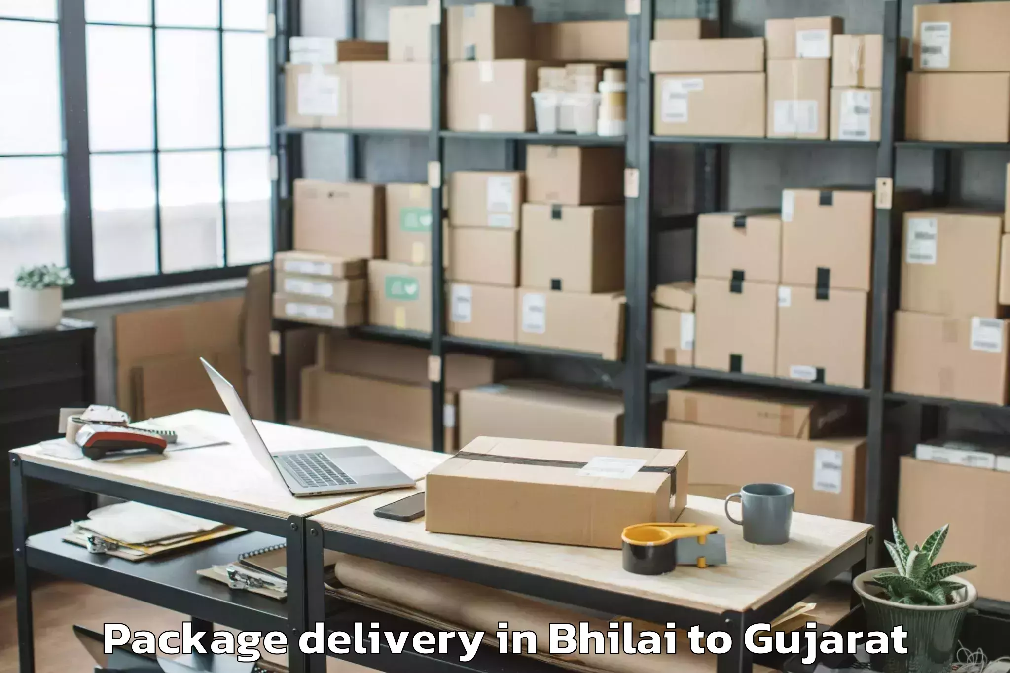 Trusted Bhilai to Bantva Package Delivery